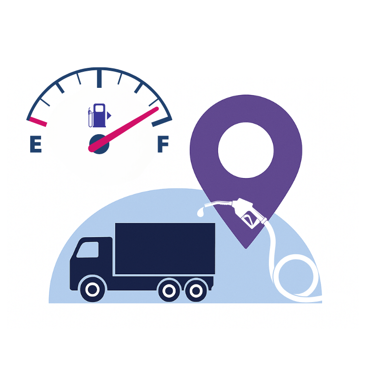 alt="Контроль уровня топлива на грузовике с помощью GPS-системы"