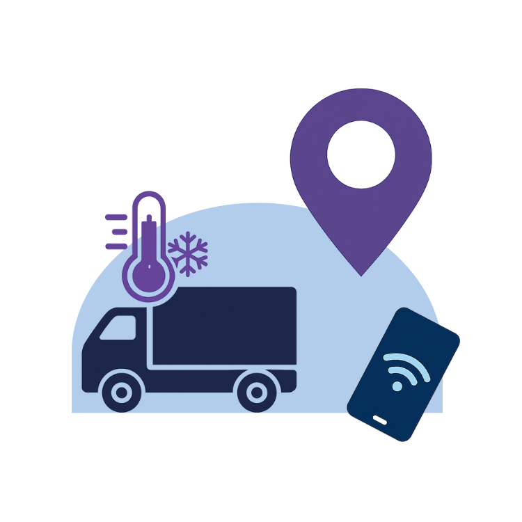 alt="Контроль температуры при перевозке с помощью GPS и смартфона"